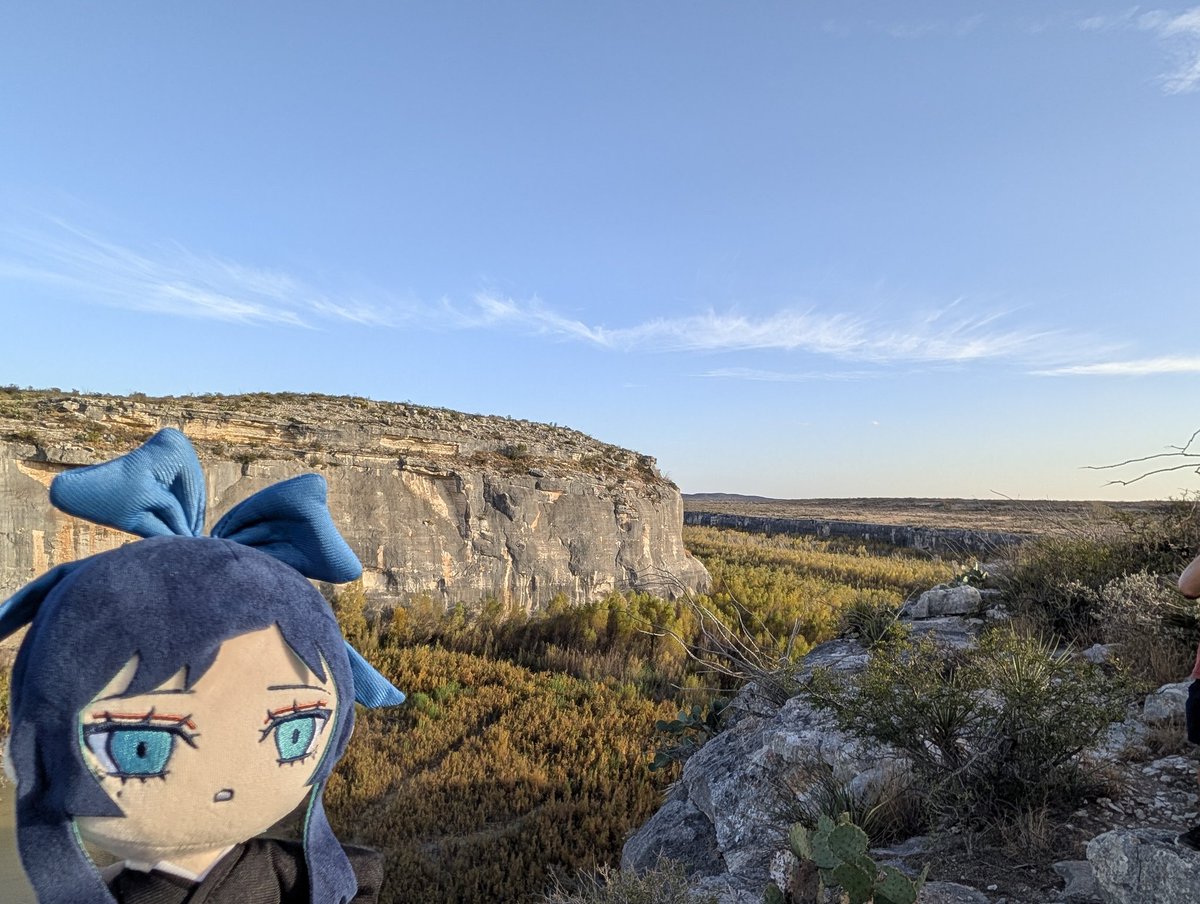 Adoちゃん、アメリカとメキシコの国境だよ