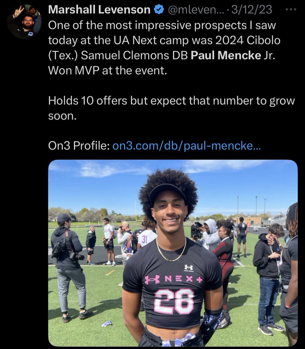 paulmenckejr's tweet photo. High school opened the door.
Scout Team Defensive Player of The Year‼️
Same mindset. Higher level.💯
#GoHuskies #UWfootball #Wedabest #purplereign #DBU #Processoverhype https://t.co/ACutVfttTM