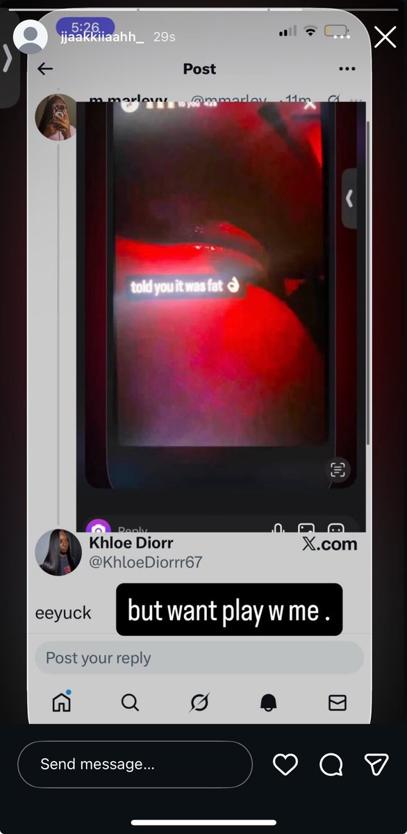 ImUrLeaker's tweet photo. @kotaajanae7 Why Jayla playing with girl kota postin ha onna gram🤣 https://t.co/1HoR8KNomA