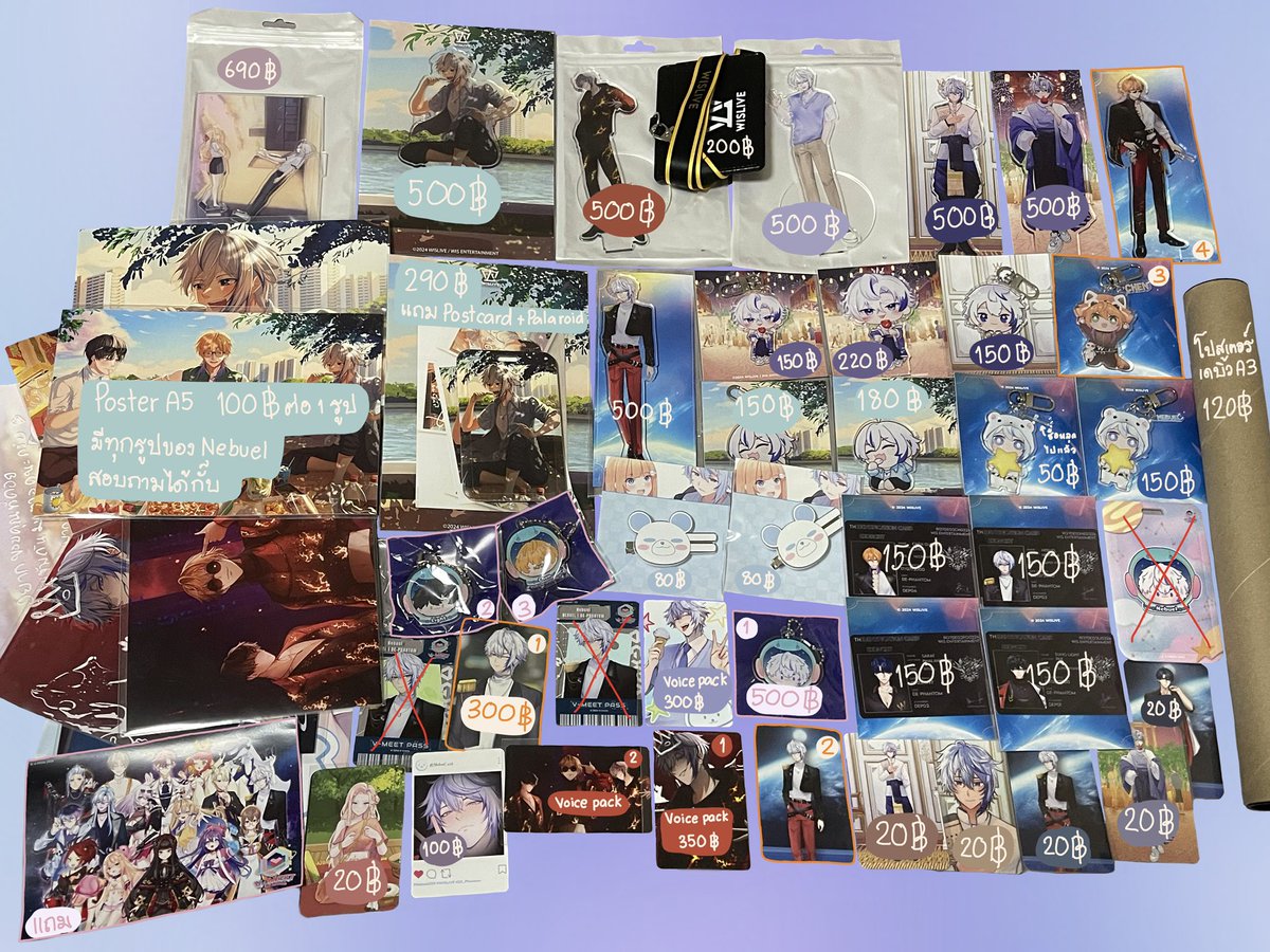 สนใจอันไหนสอบถามได้เลยนะค้าบ 

ค่าส่ง 40฿

#ตลาดนัดwislive #ตลาดนัดvtuber