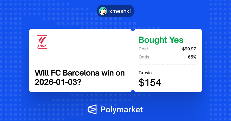 gPoly guys!

I've lost some predictions today like As Roma winning, but after wins from Arsenal, Aston Villa and Barcelona, my overall outcome is positive! (Thanks to Joan Garcia)

Also you can join <a href="/zscdao/">zerosupercycle</a> discord to use other people's experience and suggestions on your