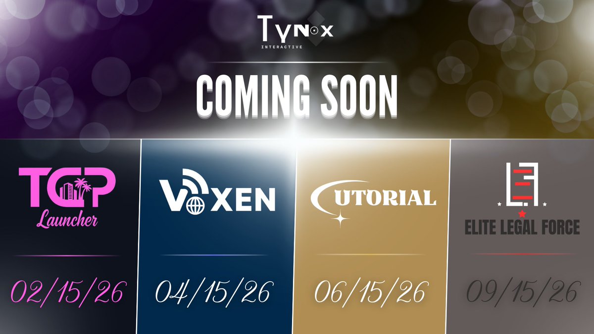 tynox_interact's tweet photo. Big announcement for the rest of the year. https://t.co/iKXARpoofB