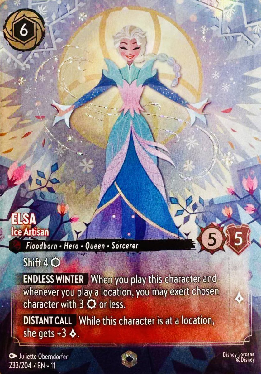 エンチャンテッドレアのエルサ 対になって正面からハグする感じのアナ