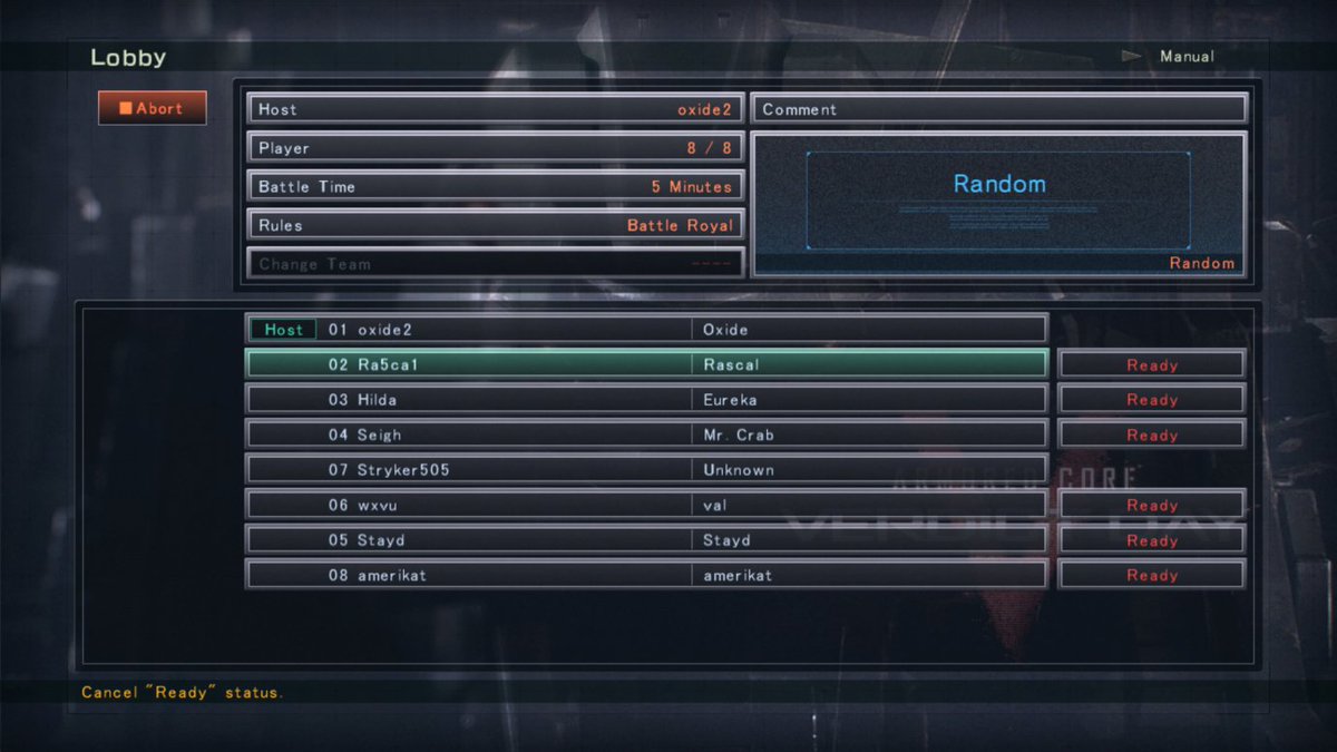 Thanks to everyone who came out to the first Armored Core: Verdict Day GAME TIME of the new year! We had a total of 12 unique players in two different rooms.

#ArmoredCore #アーマード・コア #アーマードコア #FromSoftware #ACVD #アーマード・コアヴァーディクトデイ