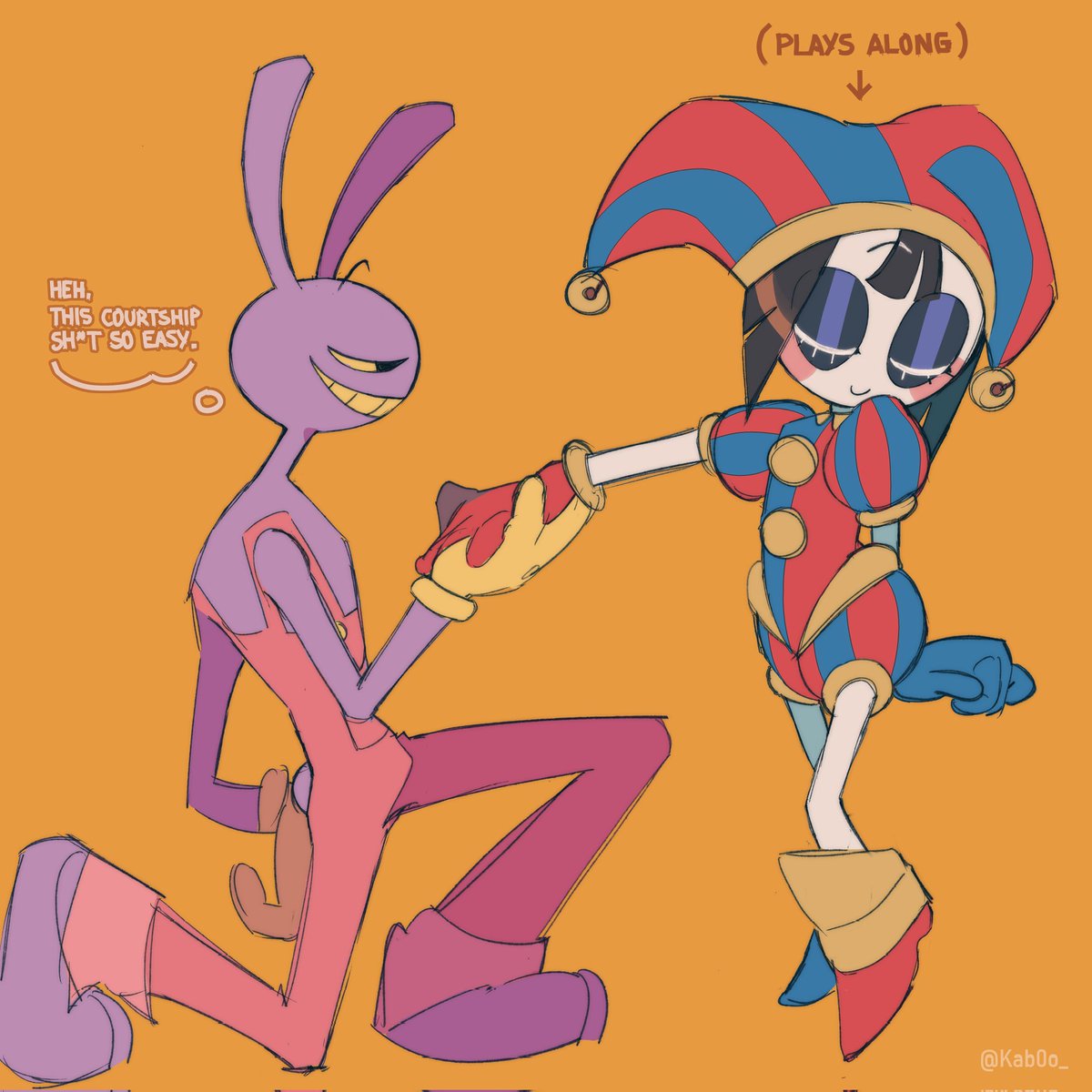Kab0o_'s tweet image. It's all fun and games until she flirts back #funnybunny