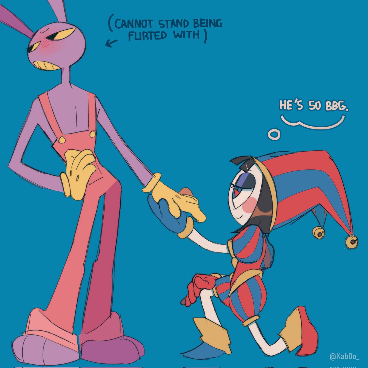 Kab0o_'s tweet image. It's all fun and games until she flirts back #funnybunny