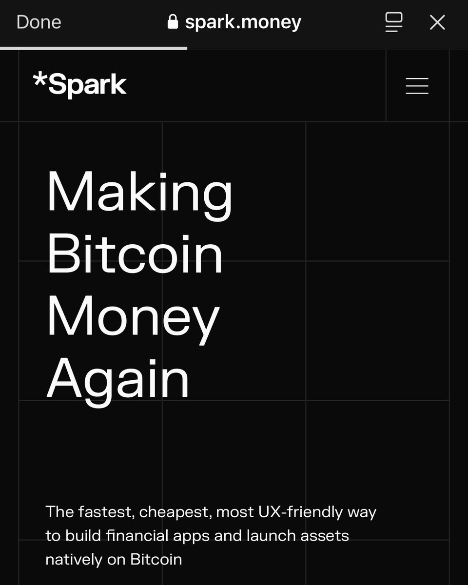 Chalinekam's tweet photo. Bitcoin sits at roughly $1.7T in market cap, yet its onchain TVL and number of active ecosystems are still far behind Ethereum and even Solana.

That gap isn’t because people don’t want to use Bitcoin financially. 

It’s because Bitcoin was never designed for fast execution, composability, or smooth UX, and most activity ended up happening around Bitcoin instead of on it.

That’s why Bitcoin-native L2s matter, not as Ethereum alternatives, but as execution layers that respect Bitcoin’s design while making real economic activity possible.

@spark is an interesting example of this direction. 

It’s a Bitcoin L2 built around real BTC (not wrapped assets), instant settlement, and zero-fee transfers between Spark wallets, while still allowing users to exit back to Bitcoin L1 at any time without permission.

It also leans heavily into usability: 

Lightning integration without node management, simple wallet creation, native token issuance, stablecoins with compliance controls, and optional transaction privacy.

The takeaway for me isn’t that Spark “solves Bitcoin DeFi.”
 It’s that #Bitcoin’s low TVL has always been an execution problem, not a capital problem, and projects focused on UX and real $BTC are finally starting to close that gap.

Definitely one to keep an eye on.