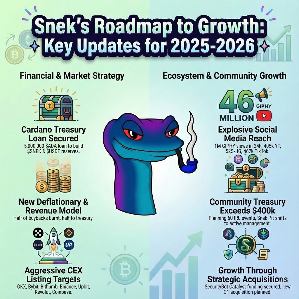 DavidSandy's tweet image. Here's the $SNEK Roadmap as an image 😀