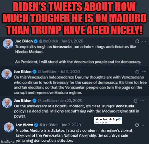 <a href="/RepCasar/">Congressman Greg Casar</a> But y'all said Biden was the one who was tough on Venezuela. I guess not!