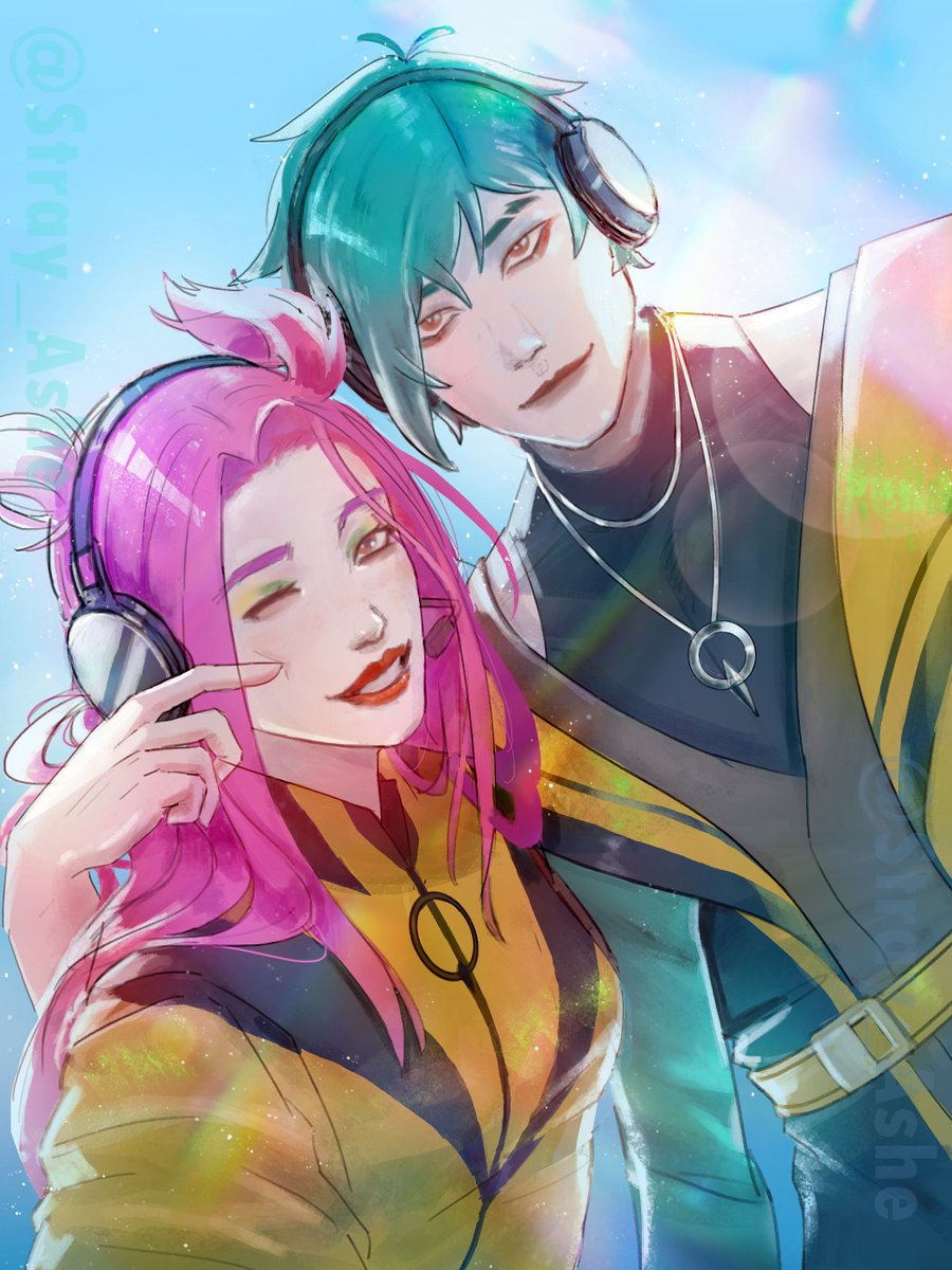 Stray_Ashe's tweet photo. Heartsteel #Aphelios and #Alune. #LeagueOfLegends 

This was supposed to be a new years piece, but oh well. At least I finally did it. https://t.co/AyuMSzzPFy