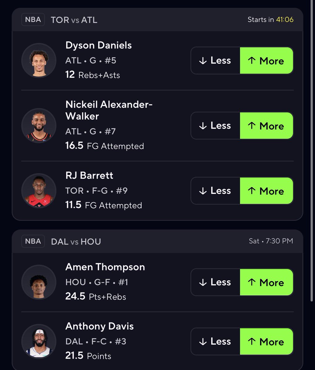 PotdPrizepicks's tweet image. $100 to 1 person if we dont go at 4/5✅

NBA 20X Power or 10X Flex🏀 🔗⬇️