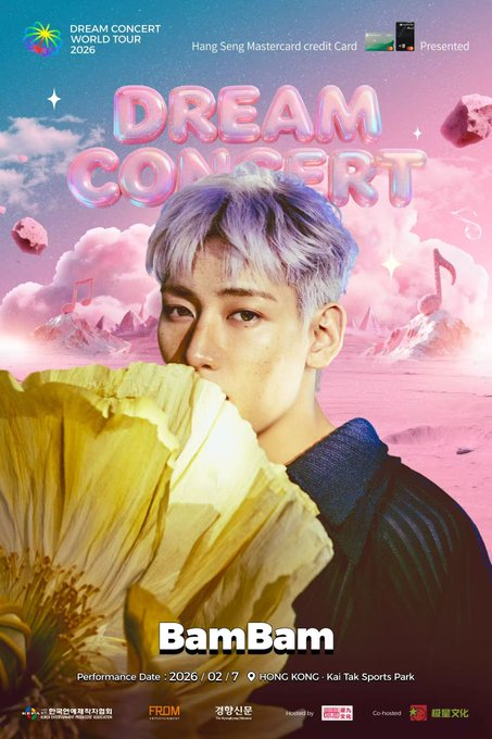 BamBam of #GOT7 joins the lineup for Dream Concert 2026 in Hong