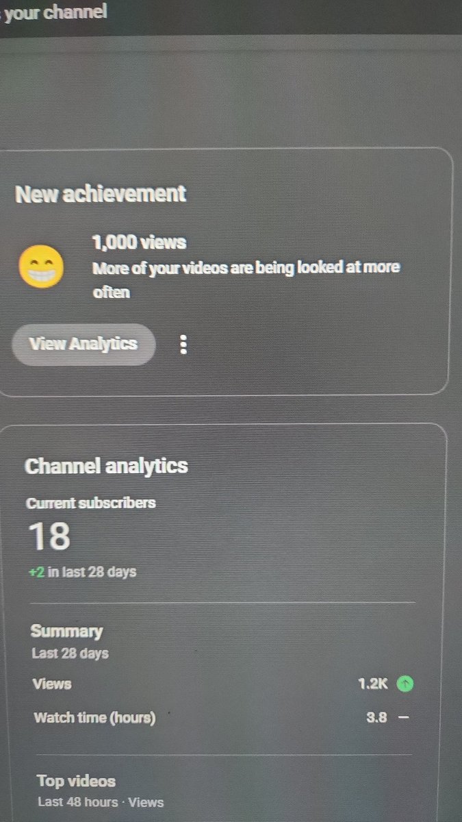 Y'all this is one hell of an achievement for me on YouTube... I know its small, BUT I'm celebrating this as a massive one.  2026 is our year, we are locking in!