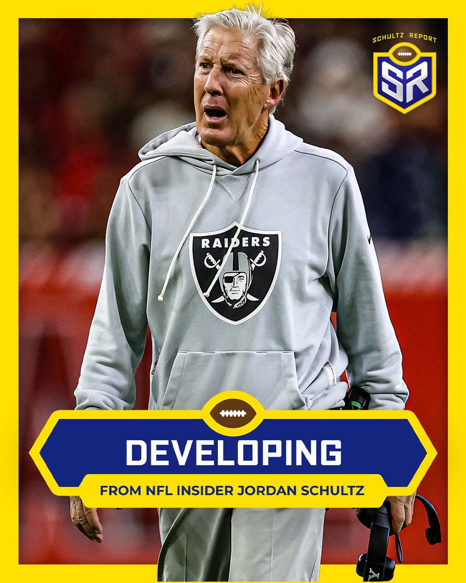 Schultz_Report's tweet image. Sources: The expectation is that #Raiders HC Pete Carroll will be one-and-done in Las Vegas — whether that ends up being a firing or a retirement.

The Raiders’ coaching search is expected to cast a wide net, with Tom Brady involved.