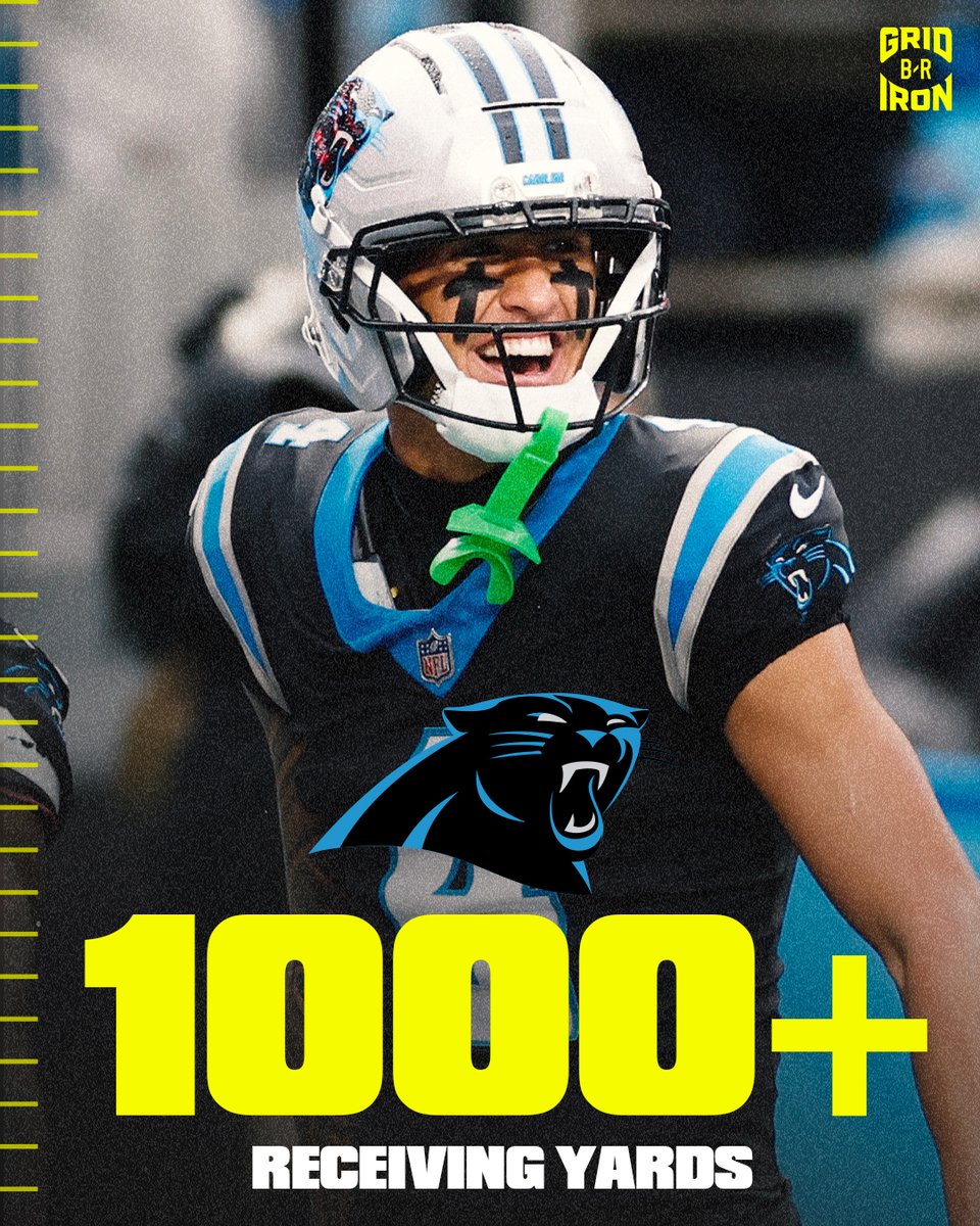 brgridiron's tweet image. TMAC HITS 1K YARDS IN HIS VERY FIRST SEASON

CAROLINA GOT A STAR ⭐️