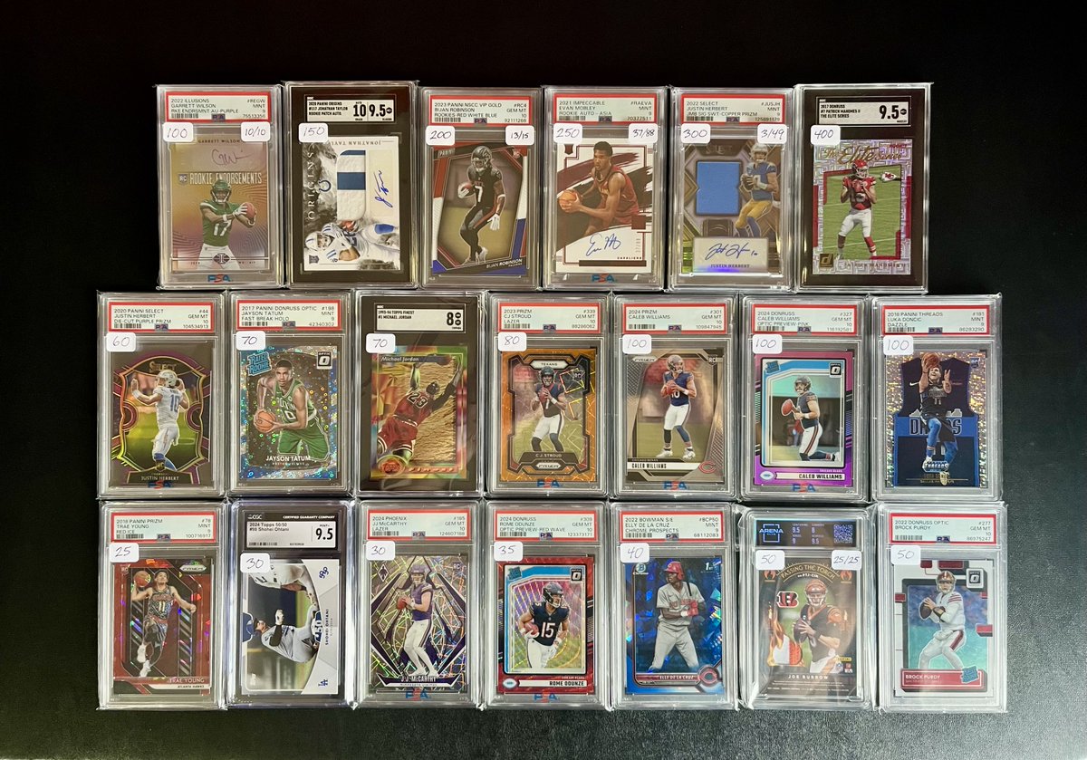 SpeshSportsTM's tweet image. 🆕 Inventory!
All For Sale
🟢 = $10

+shipping

@TheHobby247 @HobbyRetweet_ @SportsCardDeals @westcards28 @Mock10Breaks @84baseballcards @linkmycard @sports_sell
