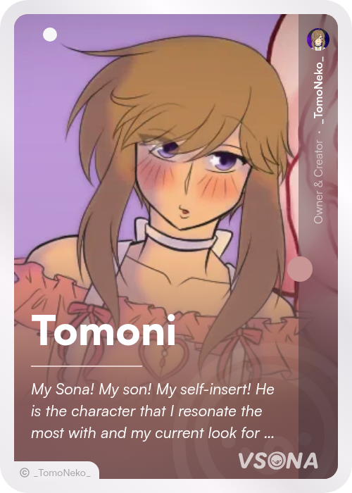 I did a thing?? 🫢

vsona.co/tomoni