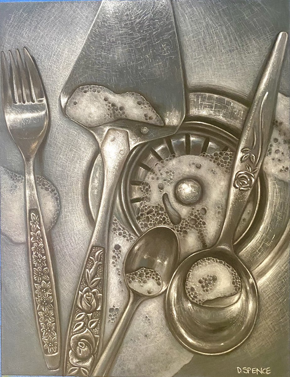 ‘Cake O’Clock’ - finally finished the first drawing of 2026 🥳. Started this back in early December and I have no idea how many hours it’s taken, but it’s a lot! 😮‍💨 . Pastel pencils on Pastlemat. My own reference.