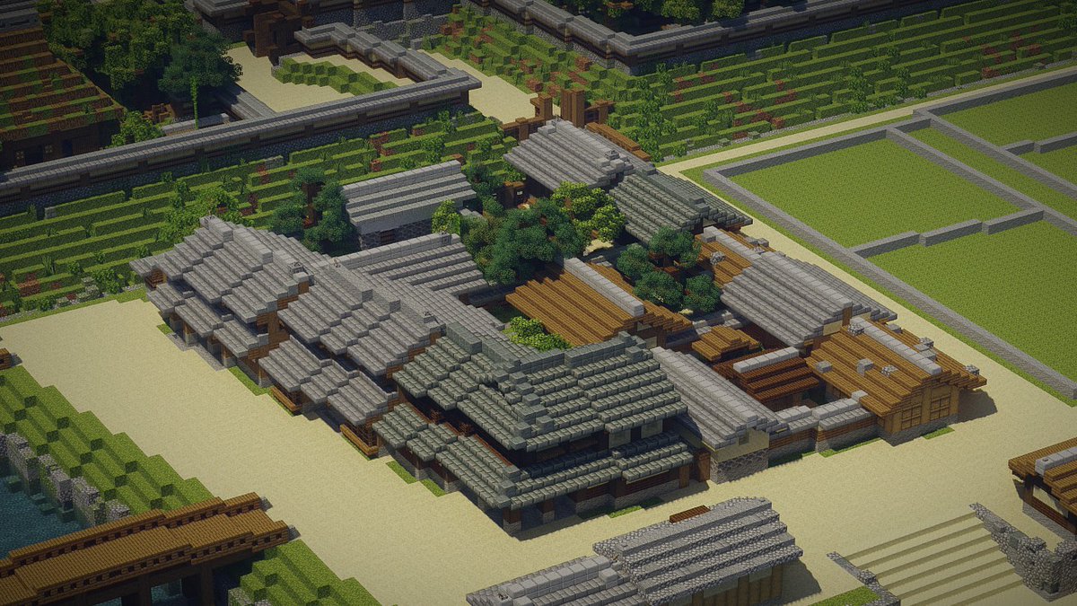 区画整理された城下町
#Minecraft #Minecraftbuilds