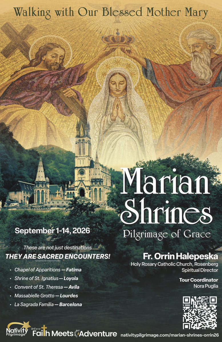 FrOrrin's tweet image. Come walk with Mary.
Let her lead us closer to her Son through prayer, beauty, and sacred places. 🌹✝️

Email me at orrinhalepeska@gmail.com

Fr O