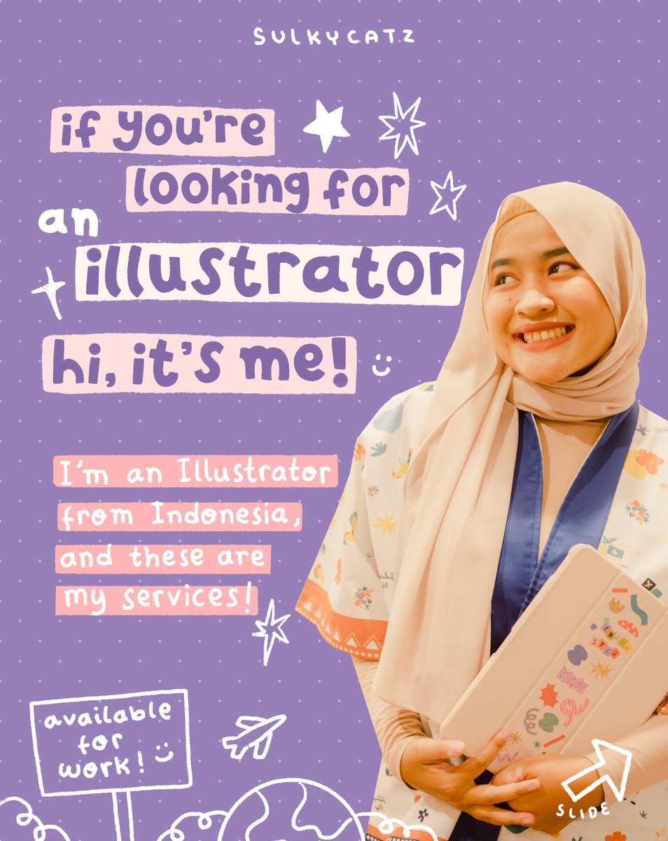 sulkycatz's tweet image. If this showed up on your feed, maybe it’s a sign!👩🏻‍🎨

I’m an illustrator and I’m open for commissions &amp;amp; collaborations 🫶🏼🌟 

DM or email me for collaboration or commission requests 
💌 sulkycatzbusiness@gmail.com 

a thread 🎨