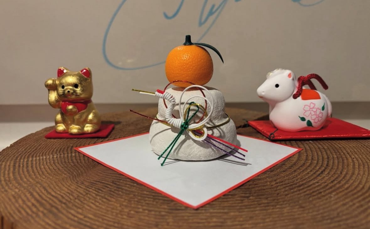 正月☆トラさん鏡餅 今年は毎日なにかしらSNSで発信することを目標にしようかな〜と