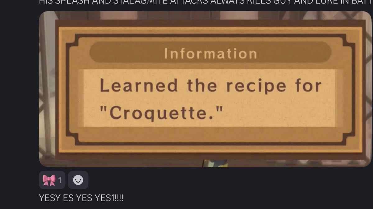 kouphii's tweet image. pov you’re happier on getting more recipes in game than useful items for battles