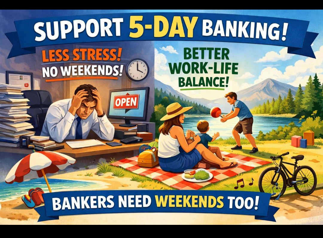 ajayecd's tweet photo. #5DayBankingNow https://t.co/NDzViGQ0VR