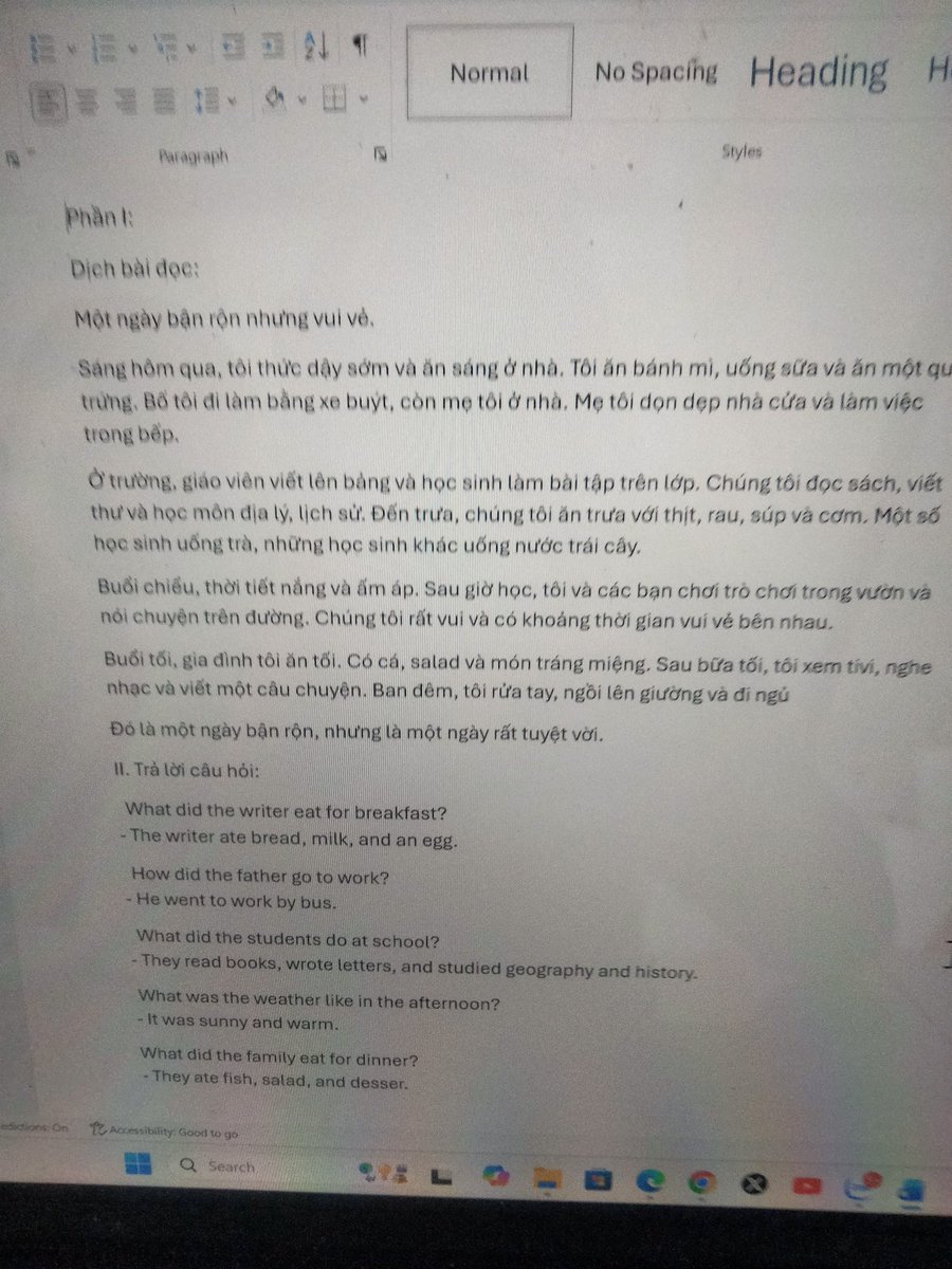 Bài thi tiếng Anh