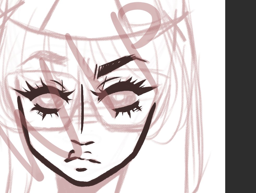 pixelcutes's tweet image. should set a timer for how much linearting is spent on just doing lashes