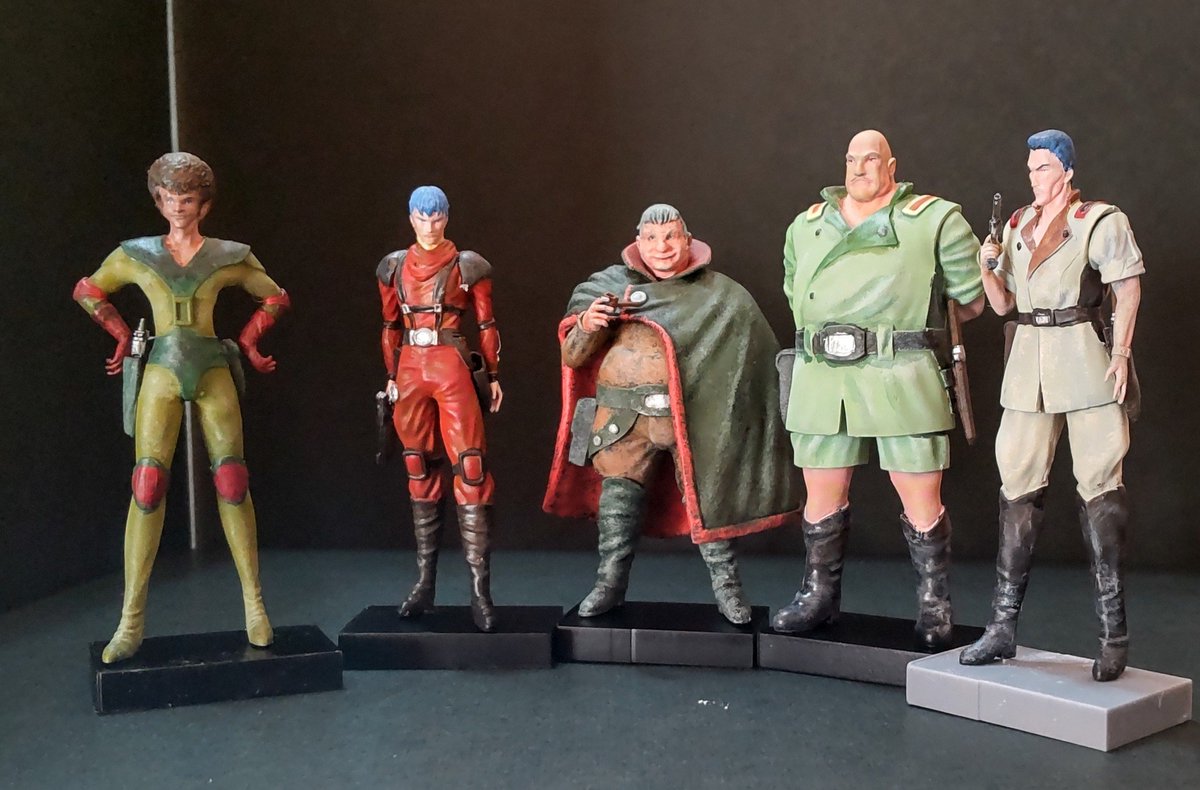 ボトムズ 1/24キャラクター、5体集合〜。このシリーズも少しずつ