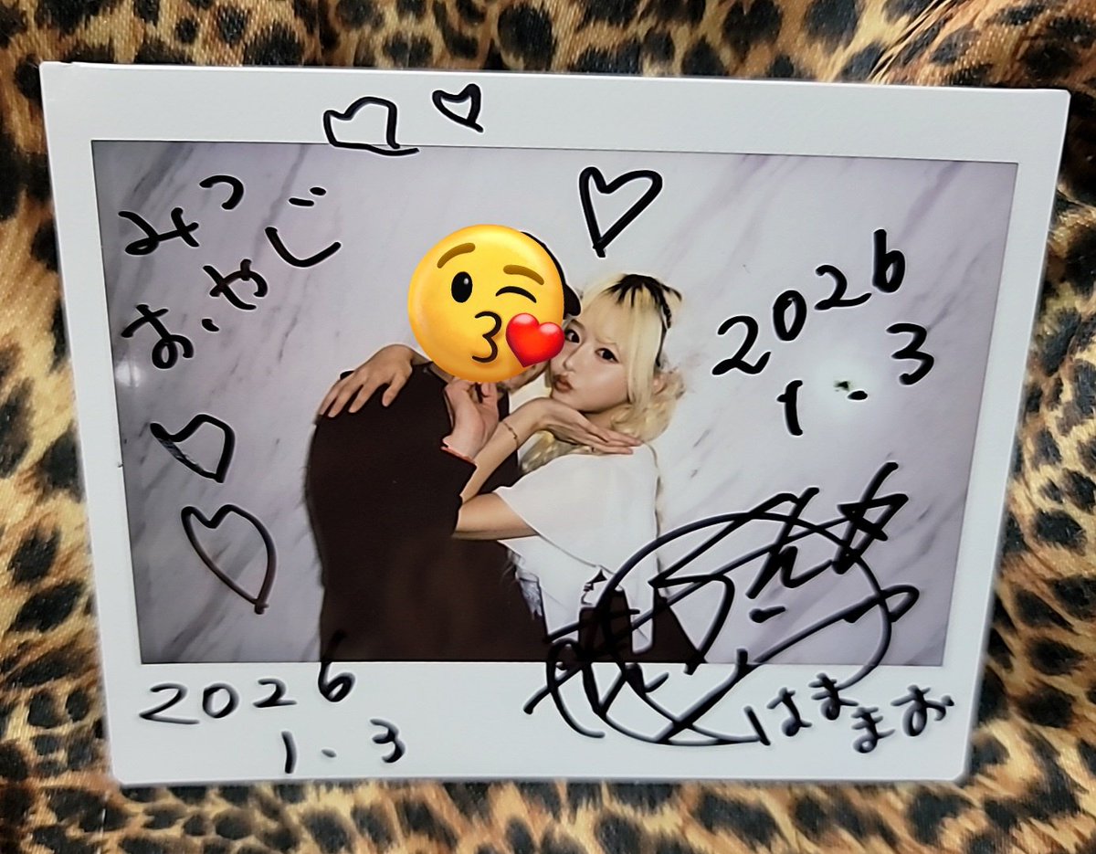 神✨✨✨浜崎真緒ちゃん来店でチェキ会2回参加させて頂き サイン&宛名