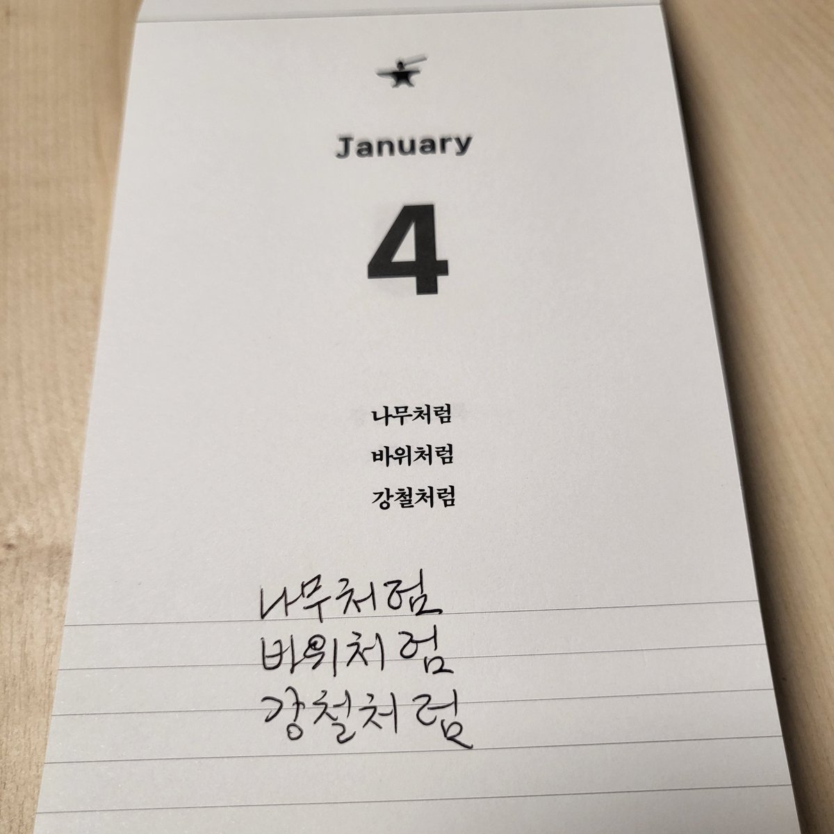 늘푸른 소나무
설악산 울산바위
포항제철의 강철

내리쬐는 햇볕
몰아치는 바람
살을에는 겨울
녹아내린 여름

모든 역경과 고난을
오랜동안 버티고 견더내
그 자리에 있는 것이다