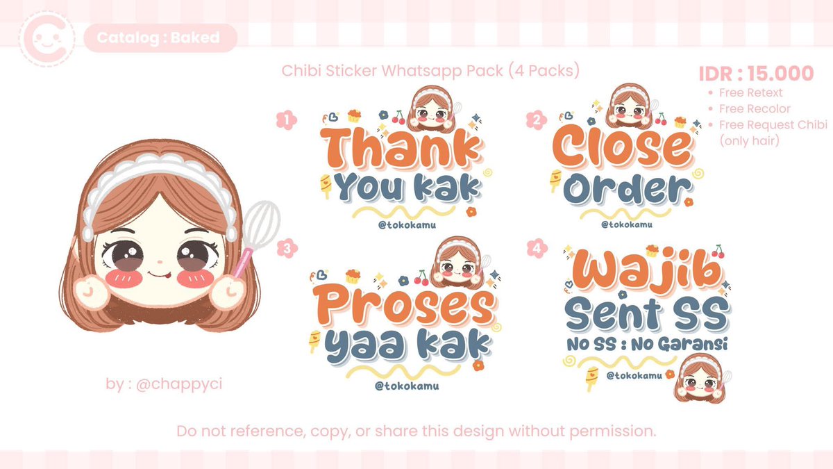 chappyartwork's tweet image. Hii @chappyci open request untuk katalog dibawah ini

Ada sticker pack chibi &amp;amp; layout chibi 
Untuk detail bisa cek catalog di link bio 

#zonauang