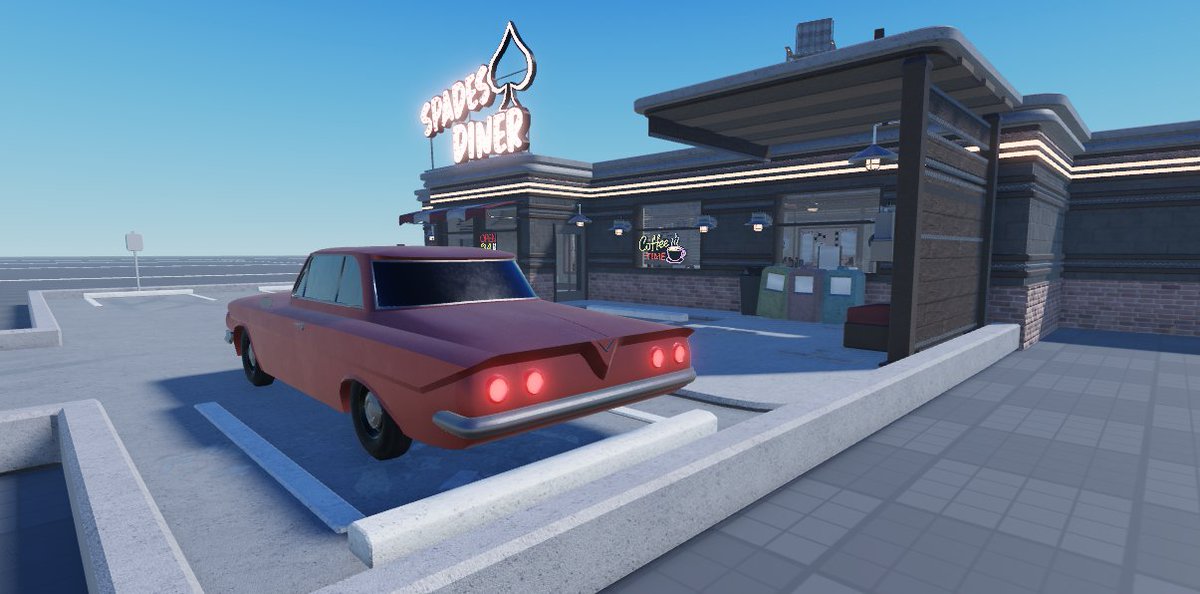 NullSquids's tweet image. Another model for the spades diner finale! (created by me)

Thank you so much @Burns9611 for creating this car model for the revamp! 
#RobloxDev