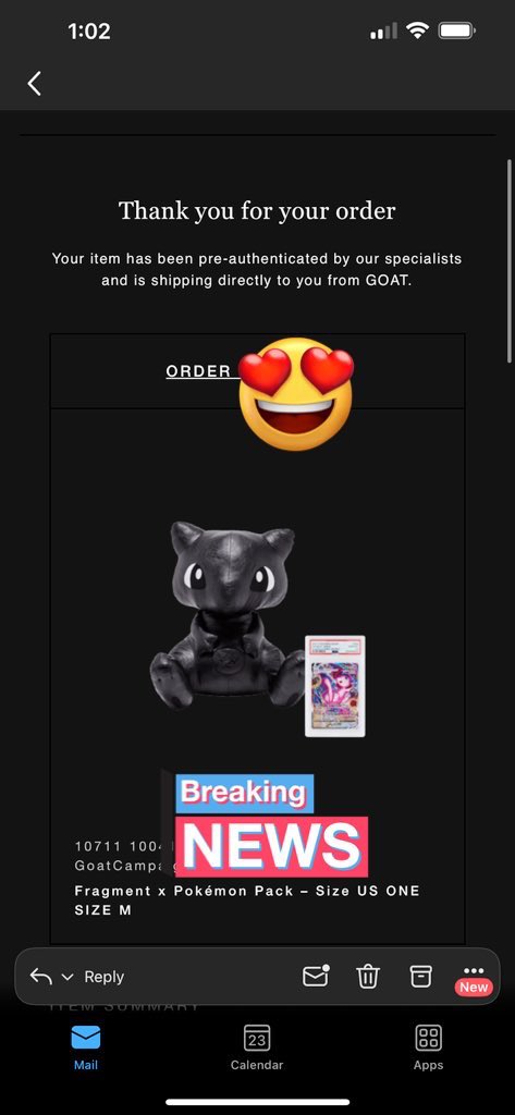 MikeBKevlar's tweet image. 🔥🔥High end collectible for sale🔥🔥

ThunderBolt Project by Fragment x Pokemon Mew Plush Doll - 43cm (Life Sized!!) Hiroshi Fujiwara design 👌

This was made in 2019 exclusive to Japan Pop-up shops.

Starting ask is $3,000 open to offers.
Last sold on eBay for $2,200 
#Pokemon
