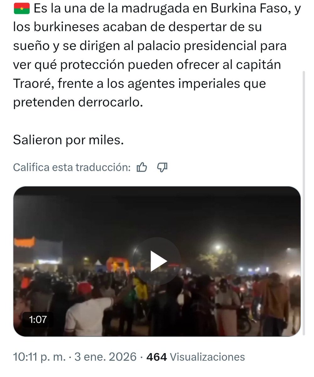 🔴 3/4 de Enero de 2026

🔥 Corea del Norte lanza 2 Misiles de Prueba al Mar de Japón

🔥 Reportan ataque con Drones desde Ucrania a Moscú

🔥 Reportan misteriosa movilización de Aviones de Combate de EEUU a Inglaterra

🔥 Un alto funcionario de la Administración Trump dice, que