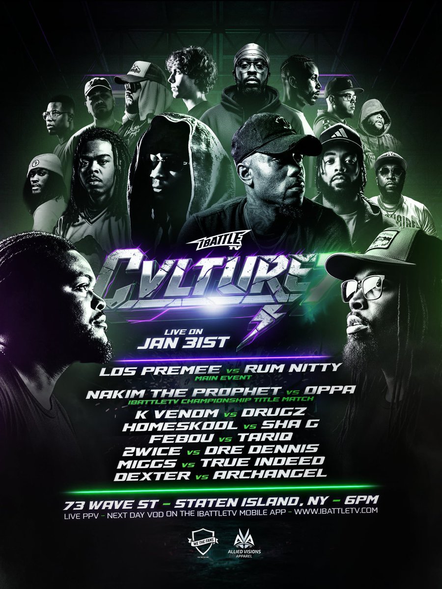 iBattlePromo's tweet image. We have LOTS of surprises leading up to and during this event!

Can’t wait to show everybody what we’ve been working on!! #CVLTURE7

Streaming only on the iBattleTV app!
Tickets available on Eventbrite!!