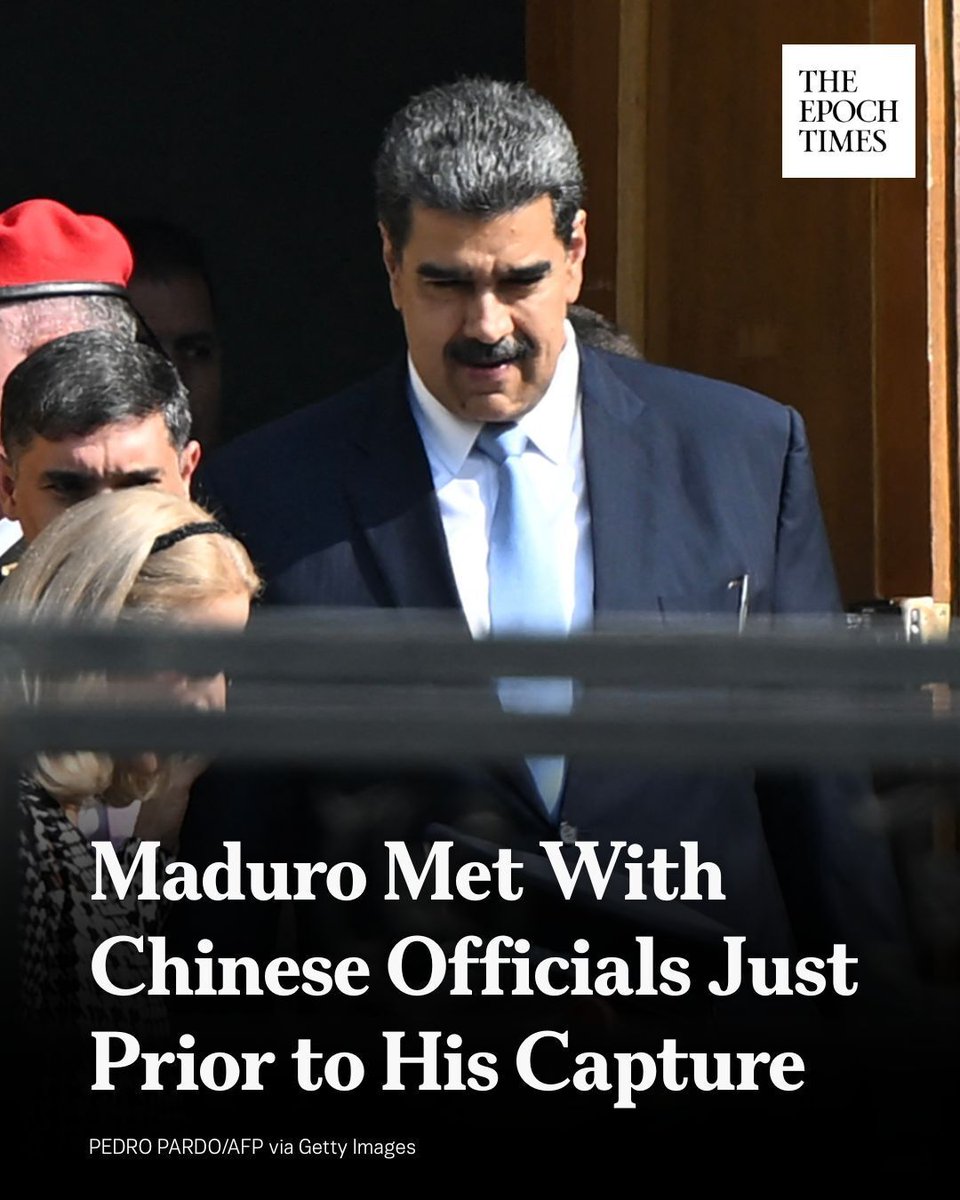 EpochTimes's tweet image. 🚨 𝐌𝐚𝐝𝐮𝐫𝐨 𝐌𝐞𝐭 𝐖𝐢𝐭𝐡 𝐂𝐡𝐢𝐧𝐞𝐬𝐞 𝐎𝐟𝐟𝐢𝐜𝐢𝐚𝐥𝐬 𝐉𝐮𝐬𝐭 𝐏𝐫𝐢𝐨𝐫 𝐭𝐨 𝐇𝐢𝐬 𝐂𝐚𝐩𝐭𝐮𝐫𝐞

“We reaffirm our commitment to the strategic relationship that advances and strengthens in various areas for the construction of a multipolar world of development and…