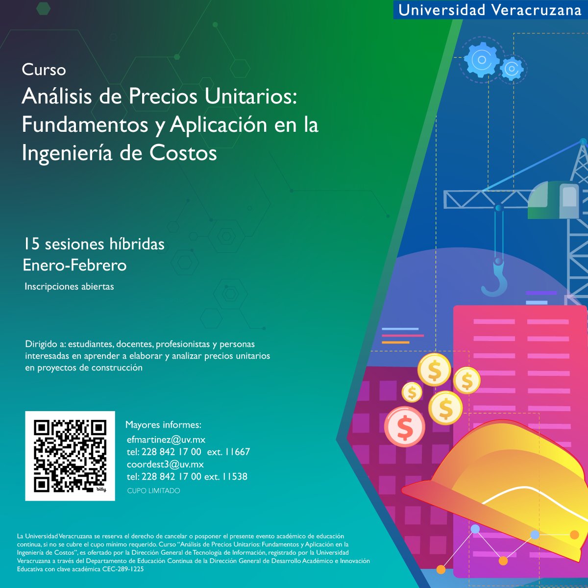 ✅ Mejora tu desempeño, optimiza recursos y fortalece tu perfil profesional.
Aprende a calcular, revisar y presentar presupuestos que aportan valor.

🔥 Capacítate hoy y trabaja donde quieras mañana.

🔗 #informaTIC: ow.ly/gn7U50XqBGp

#CursosDEST #ConocimientoTIuv
