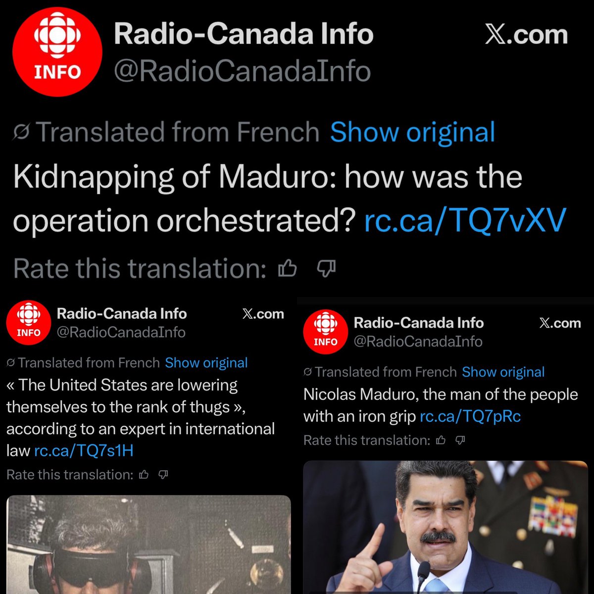 myabradshaw78's tweet photo. CBC needs to be Defunded Immediately. CBC is promoting a Dictator. We all know Mark Carney talks out of both sides of his mouth and usually the French side is what he really sides with. So is Mark Carney in favor of his state media CBC promoting a Dictator?? https://t.co/VupenJ11Is