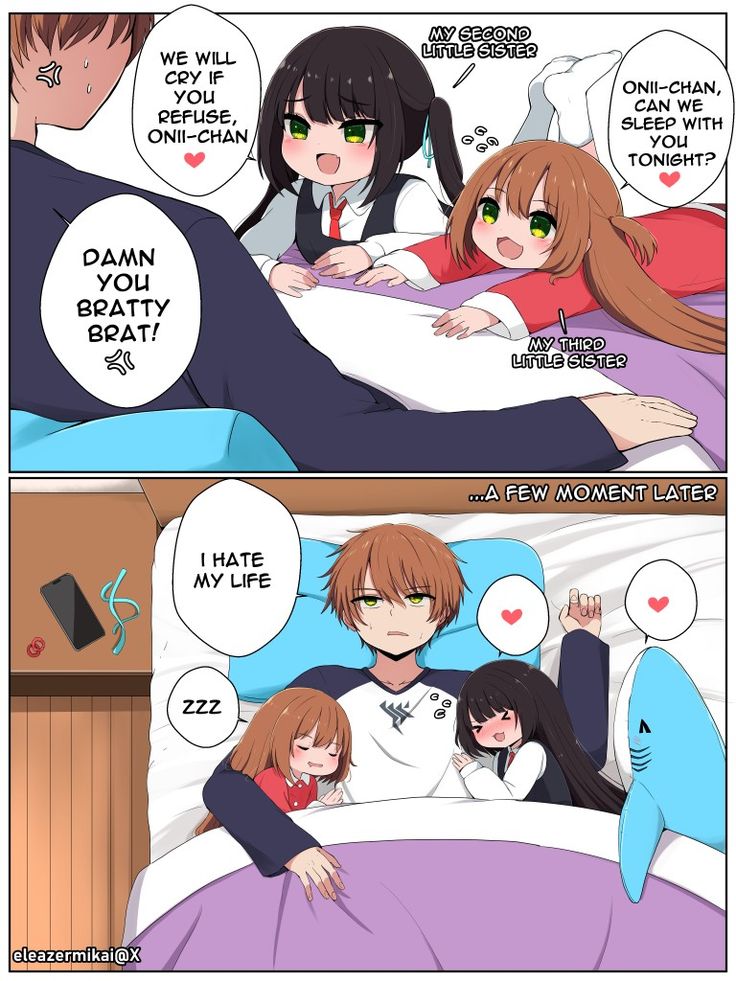 x_anitwt's tweet photo. Daily life of a big brother https://t.co/gha66Eu6Bk