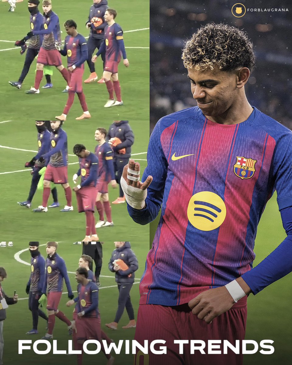 📸| Lamine Yamal recreated the Onana “three points in the pocket“ trend 😛