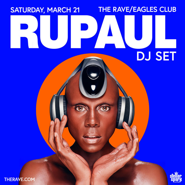 therave's tweet image. May the best DJ win. 🥇 @rupaul is bringing the party to The Rave on Saturday, March 21st! 

Be there » therave.com/rupaul