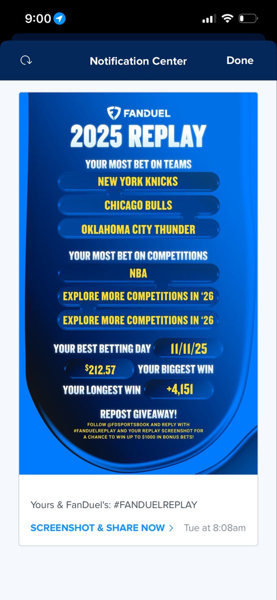 NorthstarBeats's tweet photo. @FDSportsbook #FanDuelReplay https://t.co/caTH5LnG31
