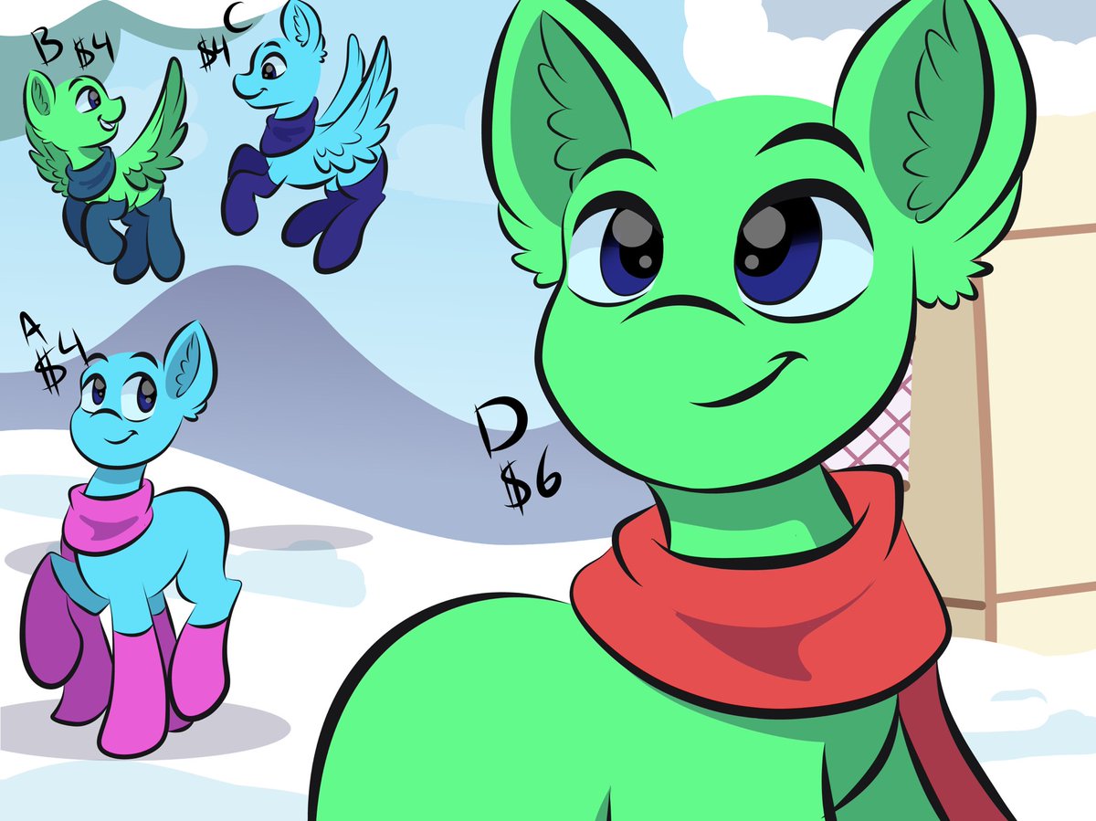 DoodlesDoodles8's tweet image. Hey everypony! Made a new group ych! Comment to claim a spot (can make multiples if the spot you want is taken :) )
$15 for whole picture :)
#ych #mlp #mylittlepony #pony