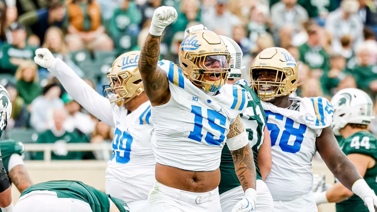 TimVerghese's tweet image. UCLA DE Anthony Jones is set to visit Nebraska tomorrow, Jan. 4, he tells me 

6-foot-5, 265lb redshirt junior led the Bruins in quarterback hurries and co-led the team in sacks this season. Totaled 16 pressures this fall, per PFF

Details: on3.com/sites/inside-n…