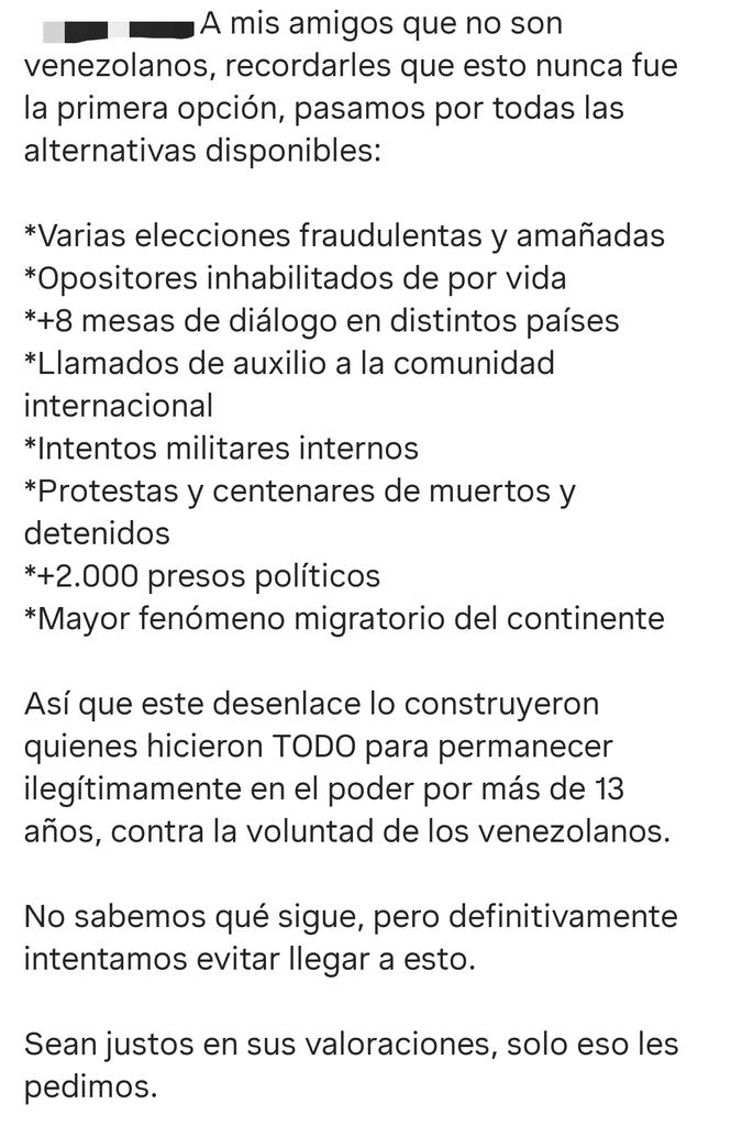 Ser justos en las valoraciones. #VenezuelaLibre