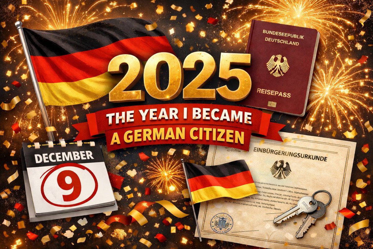 EugeneBalabanov's tweet photo. 2025 — the year I became a German citizen.

For the first time, I truly feel free. The world is open to me now, and I am proud to be a citizen of a democratic country.

Grateful to Germany for this opportunity. 🇩🇪 https://t.co/LBTjsjepOQ
