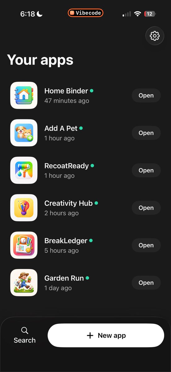 today’s play ✨ @vibecodeapp https://t.co/D13oOY6hei
